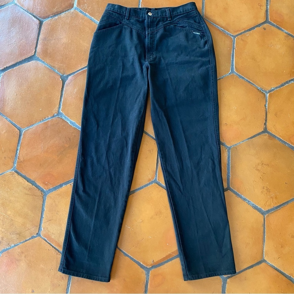 Vintage black Rockies bareback jeans size 34/15 cotton made in USA 32x33 western